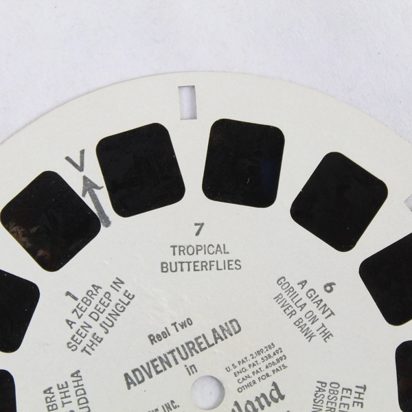 Vintage Sawyer's View Master R853B Adventureland In Disneyland Reel Two 1959