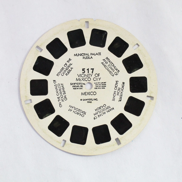 Vintage View-Master Reel 517 Vicinity of Mexico City 1946 As-Is No Sleeve
