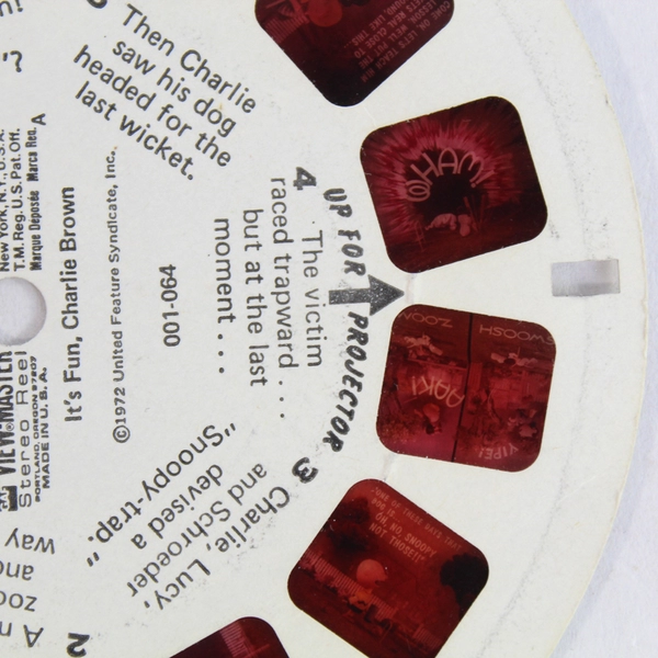 Vintage GAF View Master 001 064 Charlie Brown's Summer Fun 1972