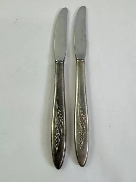 Oneida Community Song of Autumn Lot of 2 Silver Plate Butter Knives