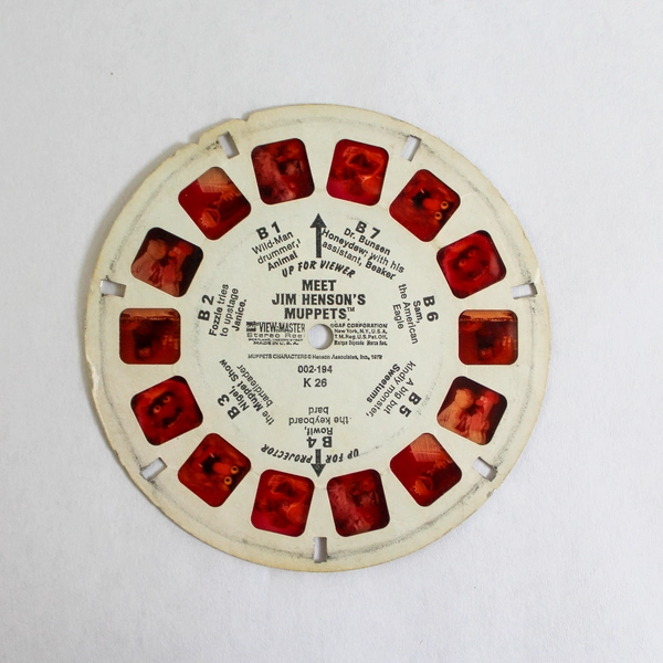 Vintage GAF View Master K26 Meet Jim Henson's Muppets Reel As Is