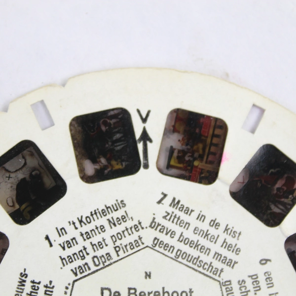 Vintage GAF View Master BD 1691 De Bereboot Piet Piraat 1977 Reel As-Is