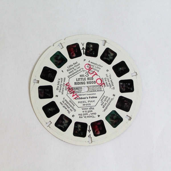 Vintage GAF ViewMaster Reel 3 Little Red Riding Hood Children's Fables