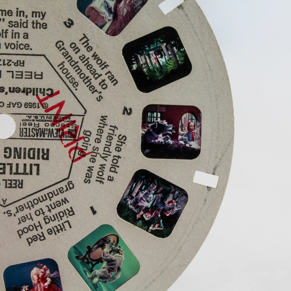 Vintage GAF ViewMaster Reel 3 Little Red Riding Hood Children's Fables