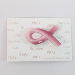 Roman Inc Pink Breast Cancer Awareness Ribbon Brooch Pin Jewelry Survivor