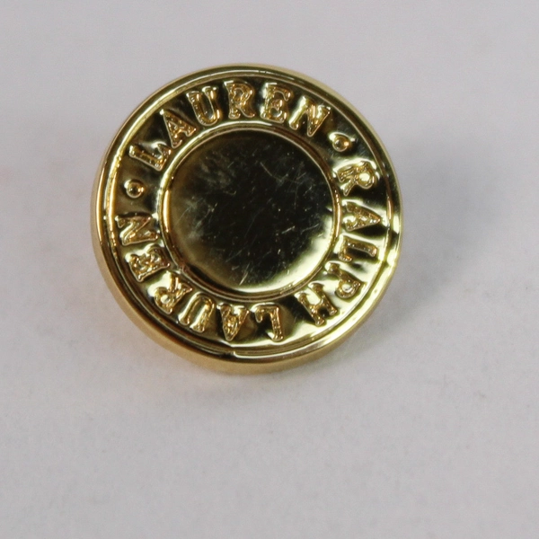 Ralph Lauren Gold Tone Metal Button Replacement - Sealed Packaging
