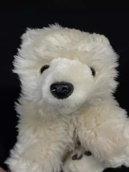 1992 MJC Purr-Fection Iceberg Jr Polar Bear Plush 8" Good Condition Collectible