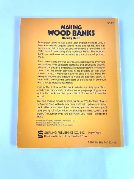 Making Wood Banks by Harvey E. Helm 1983 Paperback Book - Pre-Owned