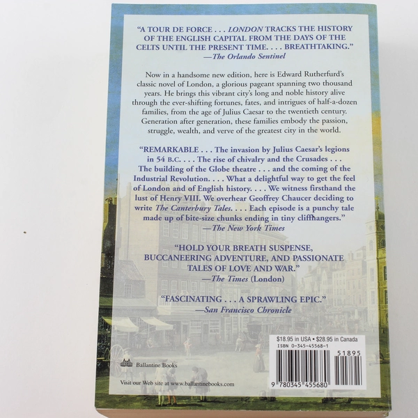 London The Novel by Edward Rutherfurd 1997 Paperback - Good Condition