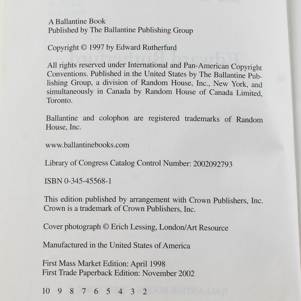 London The Novel by Edward Rutherfurd 1997 Paperback - Good Condition