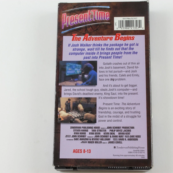 Present Time: The Adventure Begins VHS Movie by Zondervan - Good Condition
