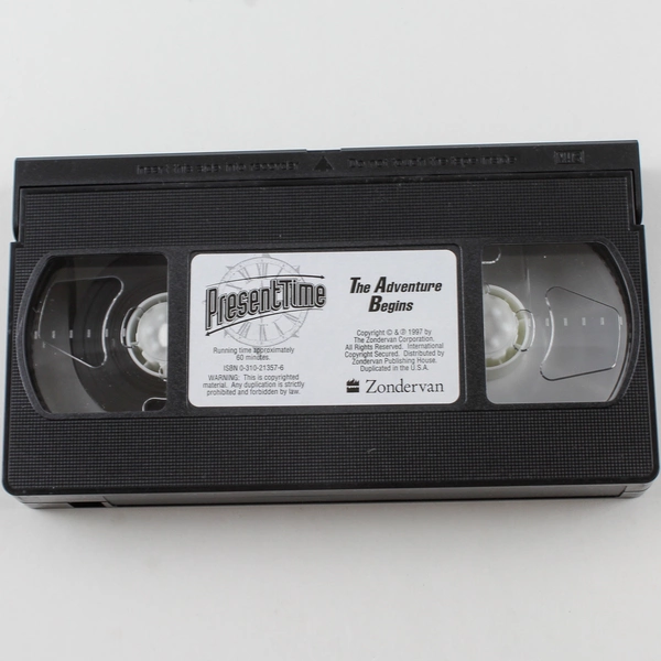 Present Time: The Adventure Begins VHS Movie by Zondervan - Good Condition