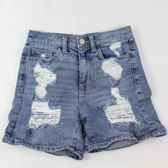 Vintage High Rise Distressed Mom Shorts Women's Size 1 Blue Pre-Owned