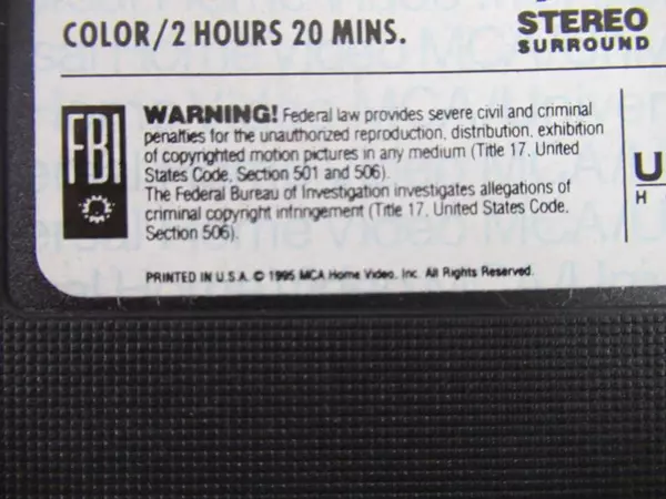 Apollo 13 VHS Movie 1995 Tom Hanks Kevin Bacon MCA Universal - Good Condition