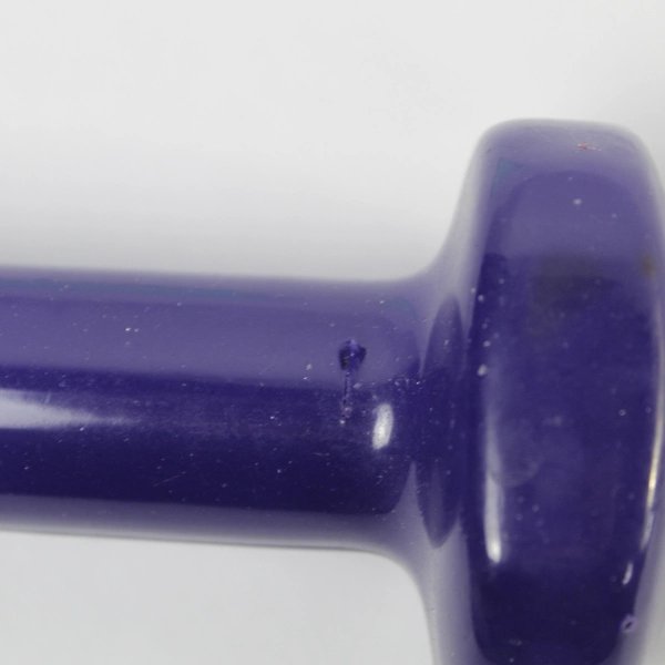 Lot of 2 Purple 1.85 lb Dumbbells Hand Weights Fitness Athletic Pre-owned