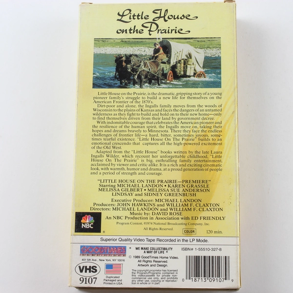 Little House On The Prairie VHS 1989 Goodtimes Video Michael Landon Classic