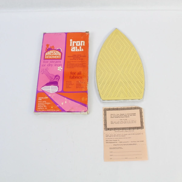 Vintage Iron All Pressing Attachment for Steam & Dry Iron - Pre-owned