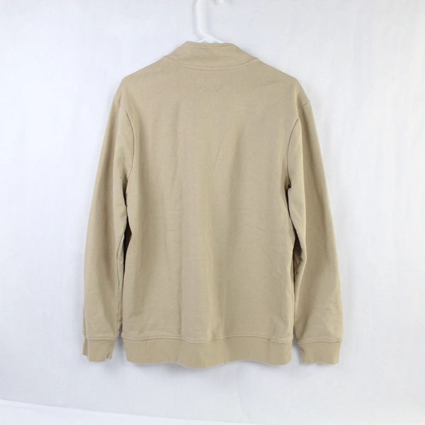 Goodfellow & Co Men's Beige Sweater Medium 3/4 Closure Long Sleeves