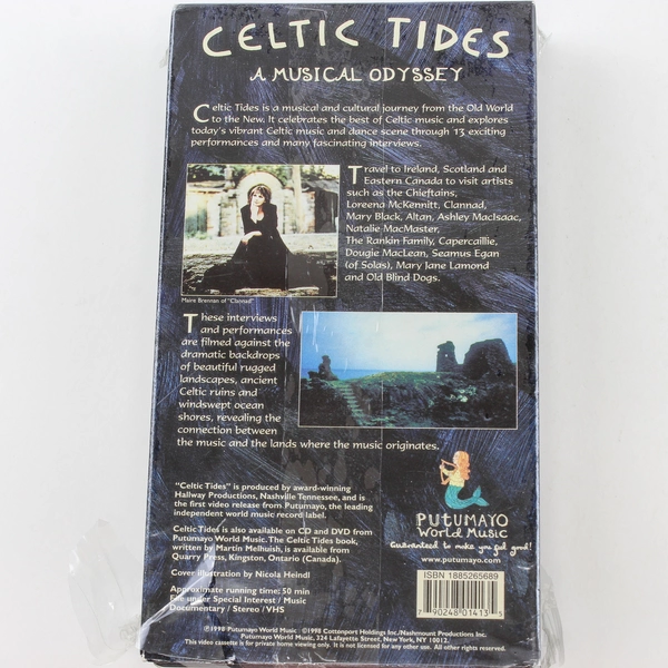 Celtic Tides A Musical Odyssey VHS by Putumayo World Music Good Condition