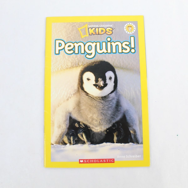 Lot of 2 National Geographic Readers Level 2 Penguins & Robots Books