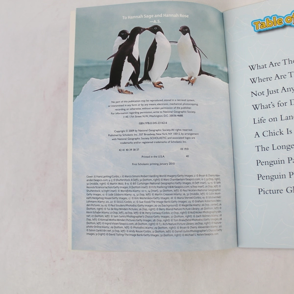 Lot of 2 National Geographic Readers Level 2 Penguins & Robots Books