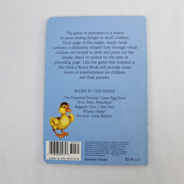 Vintage Fuzzytail Friends Great Egg Hunt Peek-a-Board Book - Pre-owned