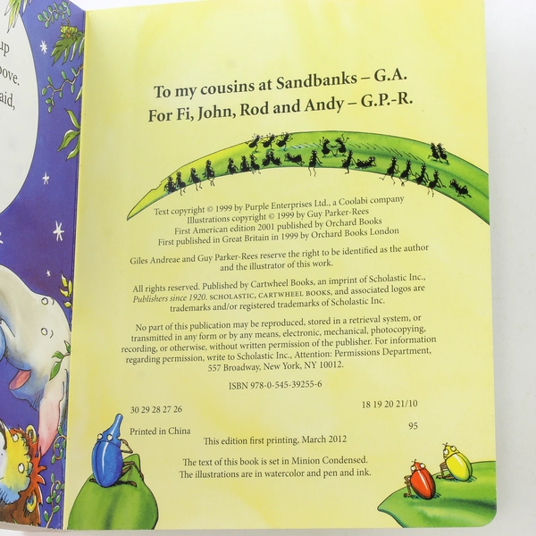 Giraffes Can't Dance by Giles Andreae 1999 Hardcover Good Condition