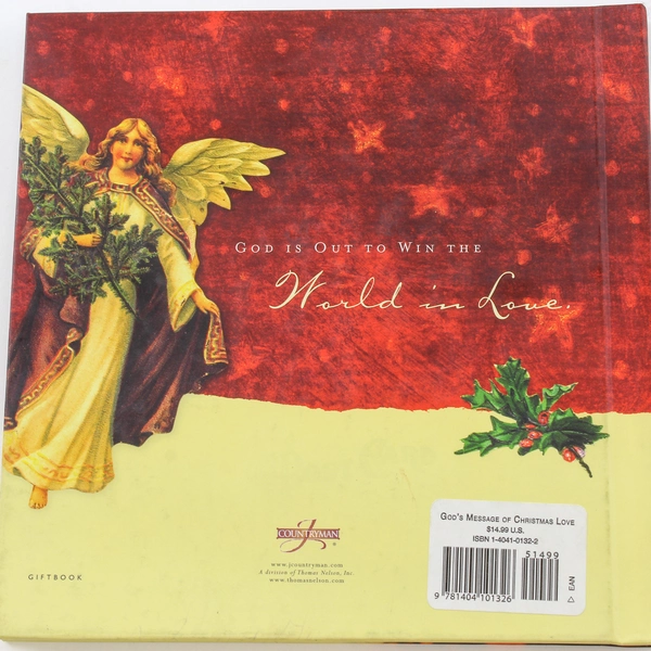 God's Message of Christmas Love by Eugene Peterson 2004 Hardcover Book