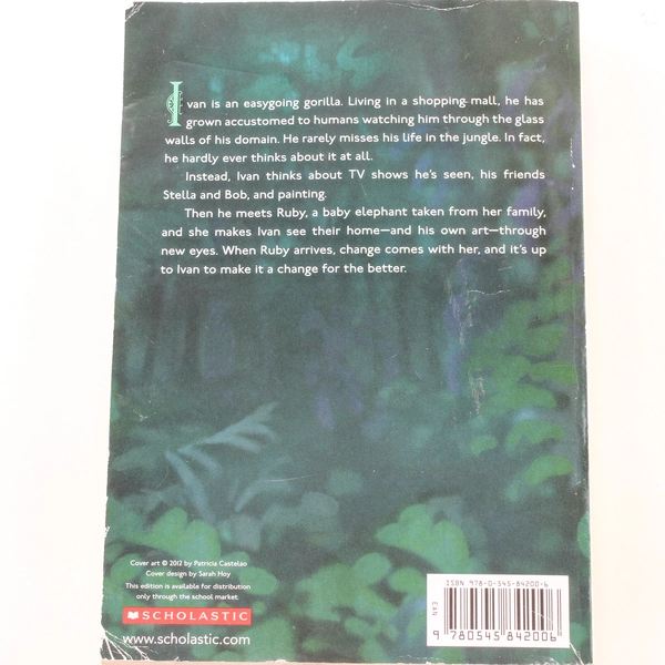 The One and Only Ivan by Katherine Applegate 2012 Paperback - Good Condition