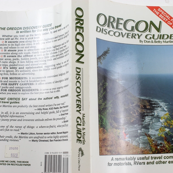 Oregon Discovery Guide by Don & Betty Martin Paperback Book Pinecone Press