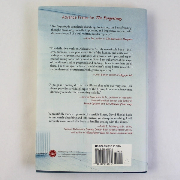 The Forgetting Alzheimer's Portrait by David Shenk Hardcover Book 2001