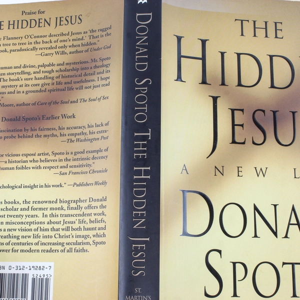 The Hidden Jesus by Donald Spoto Hardcover Book 1989 - Good Condition