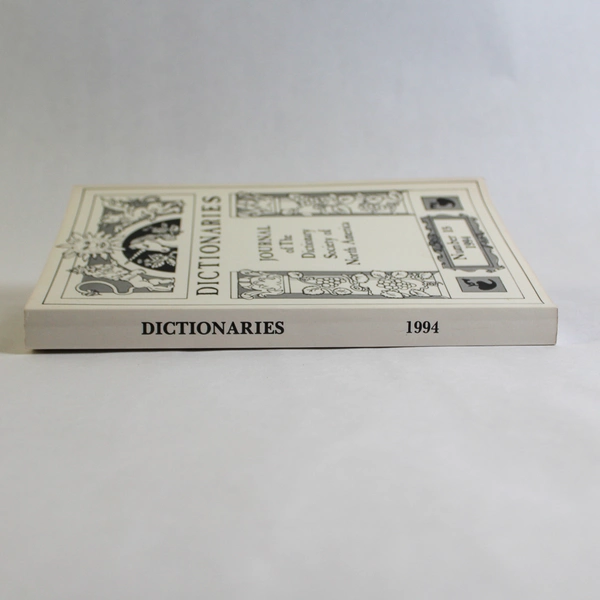 Dictionaries Journal of The Dictionary Society of North America #15 1994 PB
