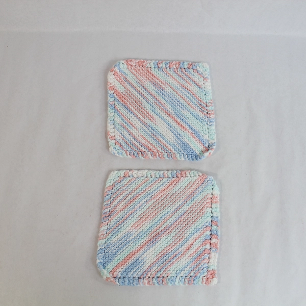 Vintage Handmade Crochet Pot Holders, Infant Hat, Collar & Bootie Set