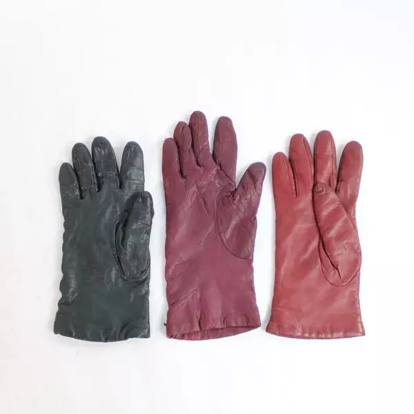 Lot of Pre-Owned Stockings & Leather Gloves for DIY Crafts and Repurposing