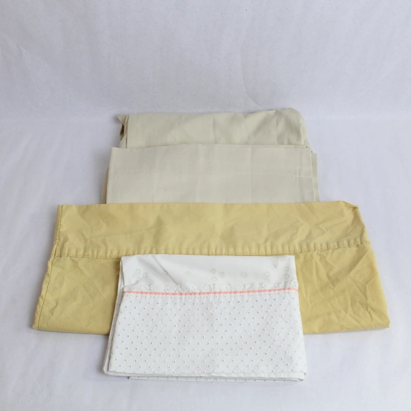 Lot of 4 Pre-Owned Pillowcases & Valances for DIY Fabric Crafts