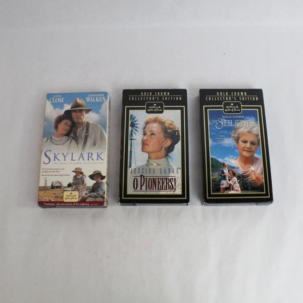 Lot of 3 Hallmark Hall of Fame VHS: O Pioneers, Skylark, The Shell Seekers