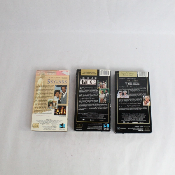 Lot of 3 Hallmark Hall of Fame VHS: O Pioneers, Skylark, The Shell Seekers