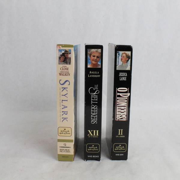 Lot of 3 Hallmark Hall of Fame VHS: O Pioneers, Skylark, The Shell Seekers