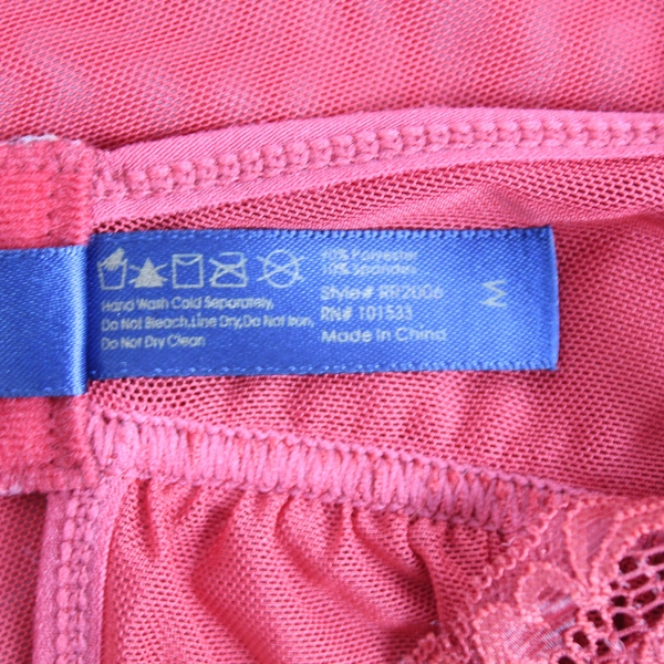 Rachel Roy Women's Size M Red Sheer Lace Baby Doll Nightgown - Good Condition