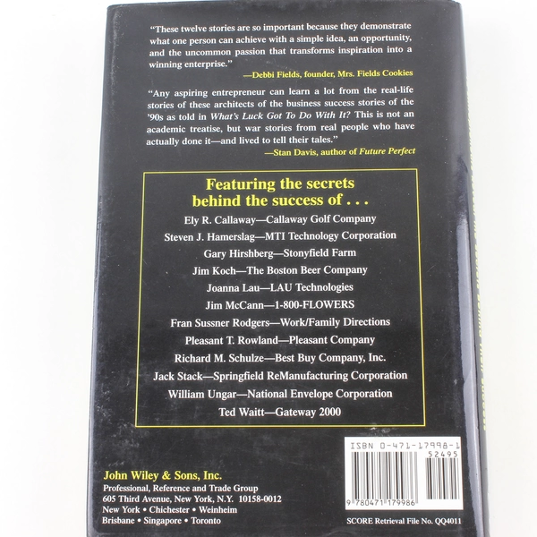 What's Luck Got To Do With It Hardcover by Gregory K. Ericksen 1997