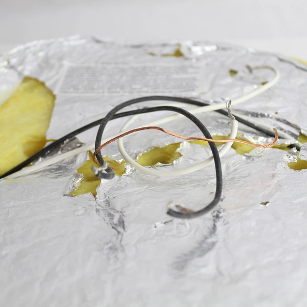 Frosted Glass Dome Ceiling Light Fixture 13" LC0463RB Pre-Owned As Is