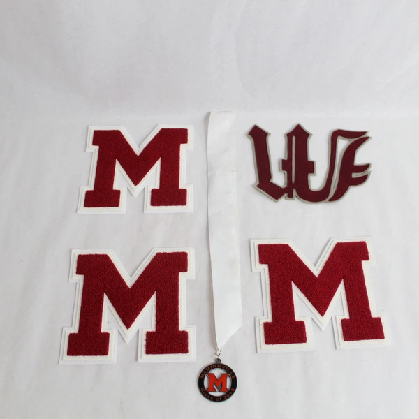 McMinnville Oregon Lot of 4 Letter M Patches & 2015 Medallion Souvenirs