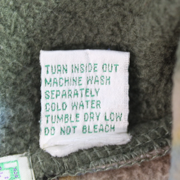 Vintage Emerald Ilse Women's Jacket L Taupe Green Deer Snowflakes Fleece