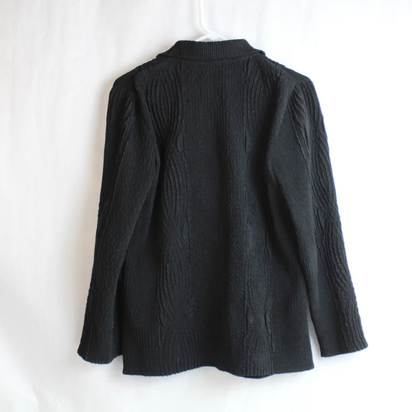Flair Black Cardigan Sweater Women's Size S 2 Button Closure Pre-owned