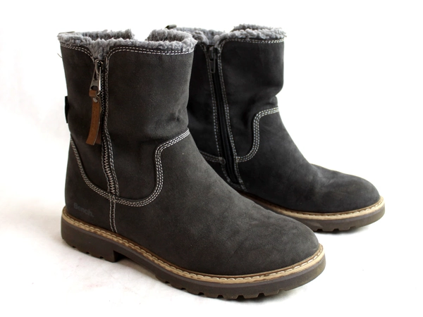 Bench Julie Boots Women's Size 9 Gray 331047 Side Zipper Closure Side Zip Accent