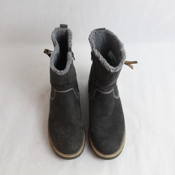 Bench Julie Boots Women's Size 9 Gray 331047 Side Zipper Closure Side Zip Accent