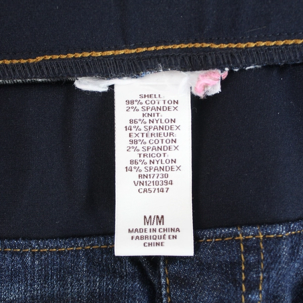 Time and Tru Maternity Jean Shorts Size M Dark Wash Stretch Denim Good Condition