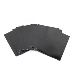 Lot of 10 Black Pocket File Folders Business Card Holder Office Supplies