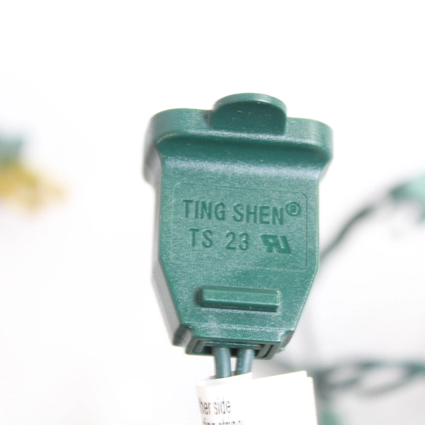 Clear Mini Christmas Lights Green String 249" - Tested & Working Holiday Decor